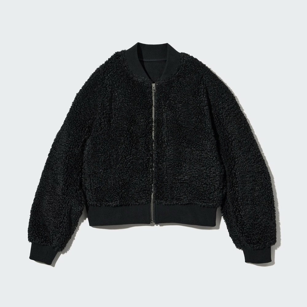 Uniqlo Black Bomber Jacket